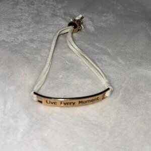 Live every moment bracelet  #bracelet #gold #summer #beach #y2k  Elegant, Timel